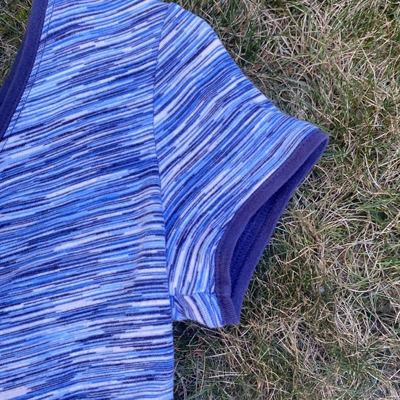 Calvin Klein blue black and white top size small - Picture 3 of 5